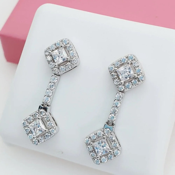 "925 Sterling Silver Cubic Zirconia Earrings, U19254677 - Picture 6 of 11